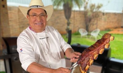 El conocido parrillero Benjamín Benítez, promocionará la carne paraguaya en Estados Unidos. Foto: Gentileza.