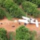 La narcoavioneta realizó aterrizaje forzoso. Foto: Gentileza.