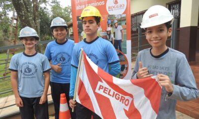 La empresa Benito Roggio e Hijos S.A., continua las charlas de educación vial. Foto: Gentileza.