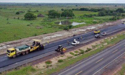 Obras de la ruta PY09. Foto: MOPC.