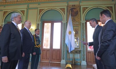 Presidente Peña recibió cartas credenciales del embajador argentino, Emilio Nielsen. Foto: IP