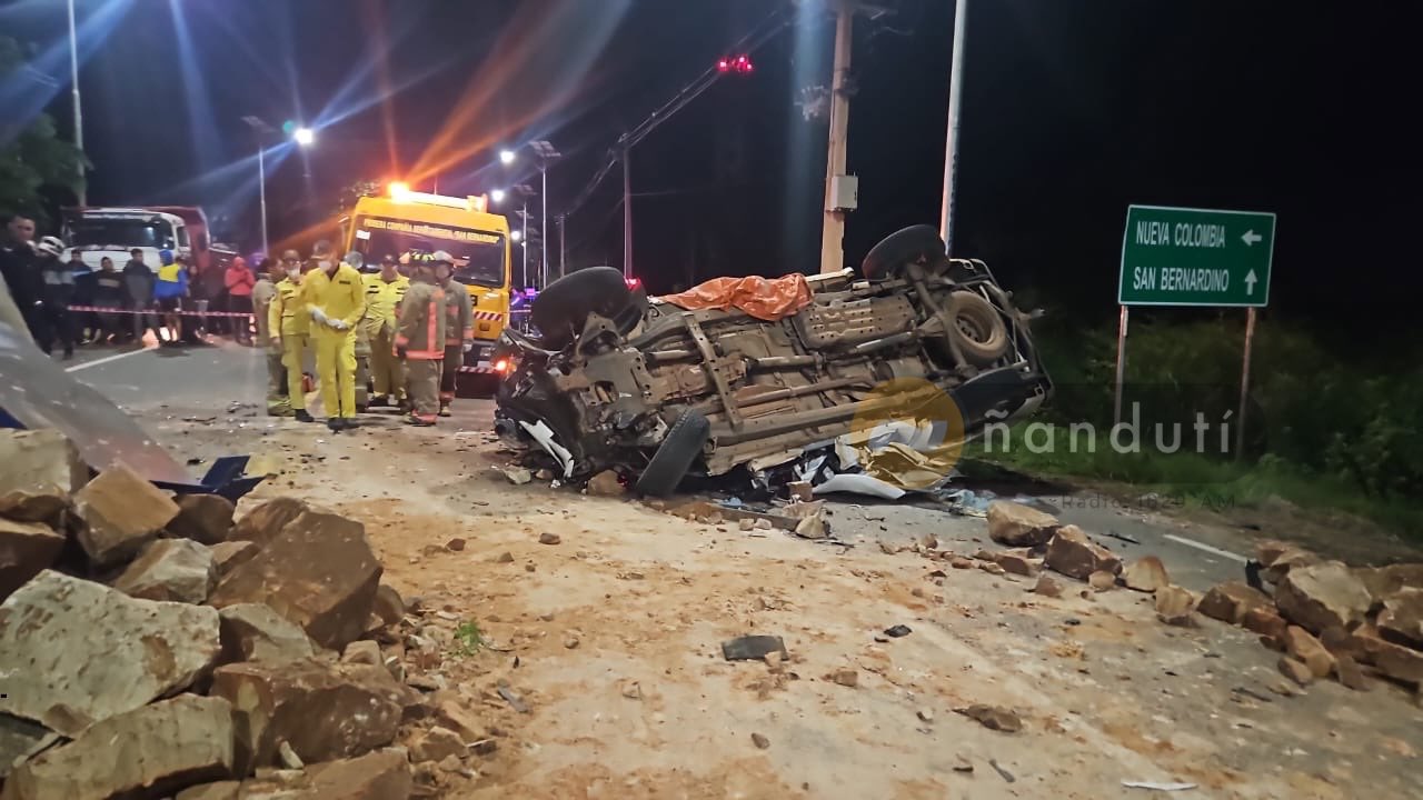 El fatal accidente ocurrió aproximadamente a las 20:30 de este martes. Foto: Ñandutí.