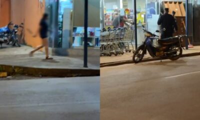 Niña de 13 años al momento de ir al salón comercial donde se encontraba la madre. Foto: Captura de pantalla.