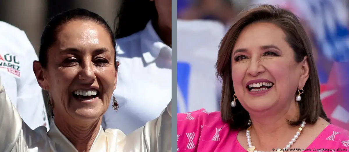 Las candidatas a presidenta de México: a la izquierda, Claudia Sheinbaum, y a la derecha, Xóchitl Gálvez.Imagen: Ulises Ruiz/AFP/Fernando Llano/AP/picture alliance