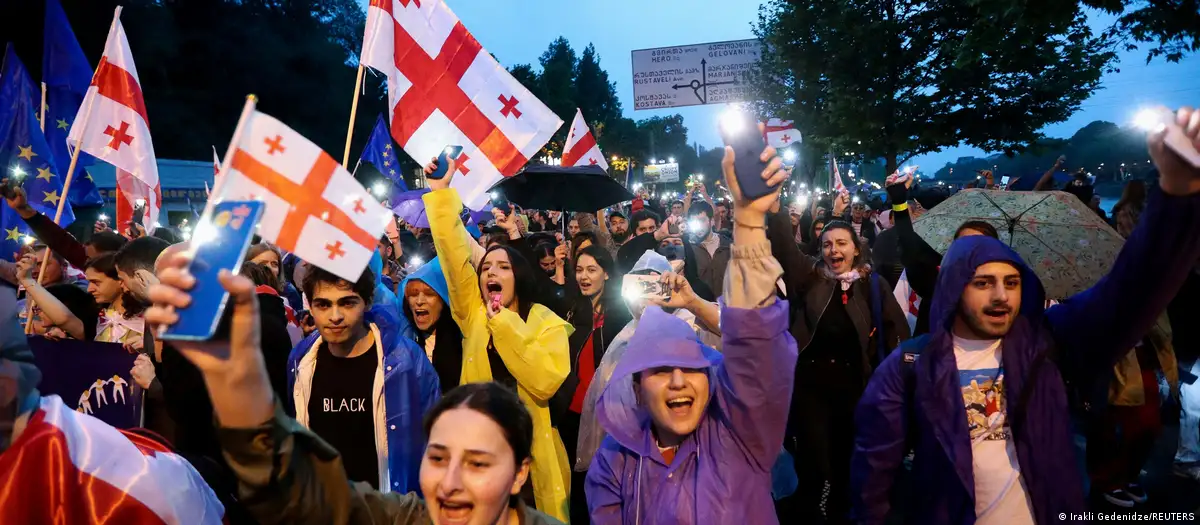 Las protestas han sido frecuentes en Tiflis en los últimos días. Foto: DW