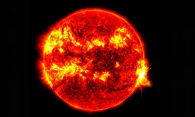 imagen proporcionada por el Observatorio de Dinámica Solar de la NASA muestra una erupción solar. Foto: NASA/SDO/AP/picture alliance/DW