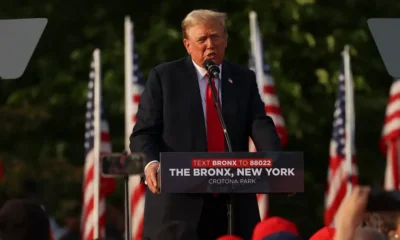 El expresidente Donald Trump habla durante un mitin, en el barrio neoyorquino del Bronx.Imagen: Yuki Iwamura/AP/picture alliance