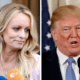 Stormy Daniels y Donald Trump. Foto: Infobae.