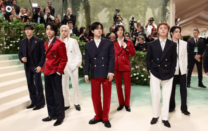 El grupo de K-Pop se mostró por primera vez en la Met Gala REUTERS/Andrew Kelly