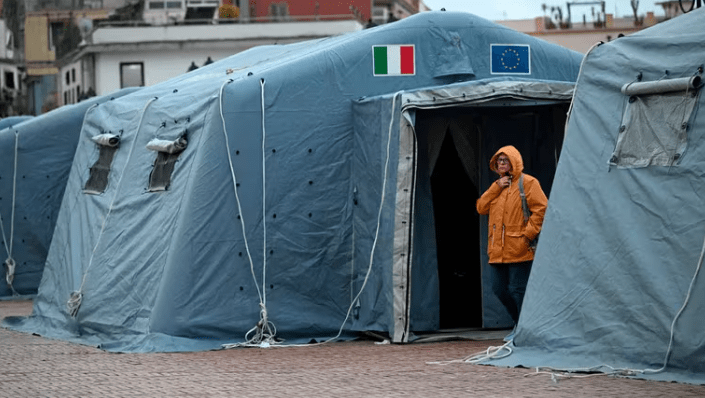 Sismo en Nápoles en Italia. Foto: Infobae.