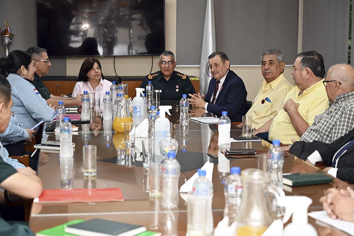 El diputado Pedro Ortiz encabezó la reunión. Foto: Gentileza.