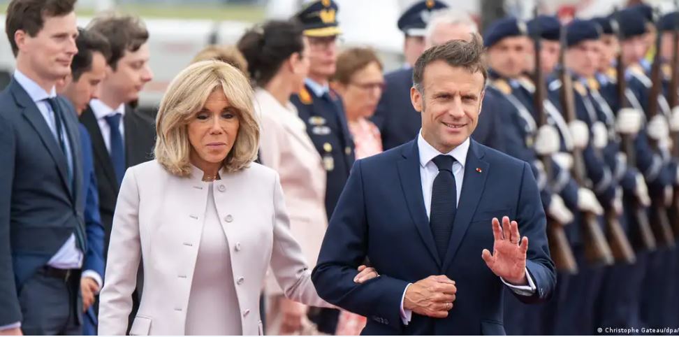 El presidente de Francia se encuentra en Alemania. Foto: DW.