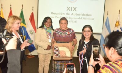 Rigoberta Menchú, Premio Nobel de la Paz 1992, está en Paraguay. Foto: Gentileza.