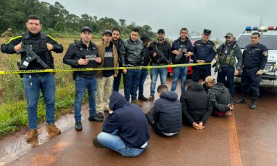 Operativo Policial en Alto Paraná. Foto: Gentileza.