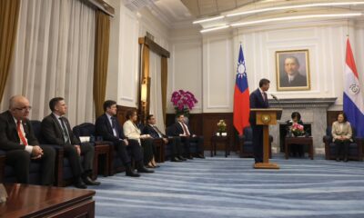 Santiago Peña con Tsai Ing-wen en Taiwán. Foto: Gentileza.