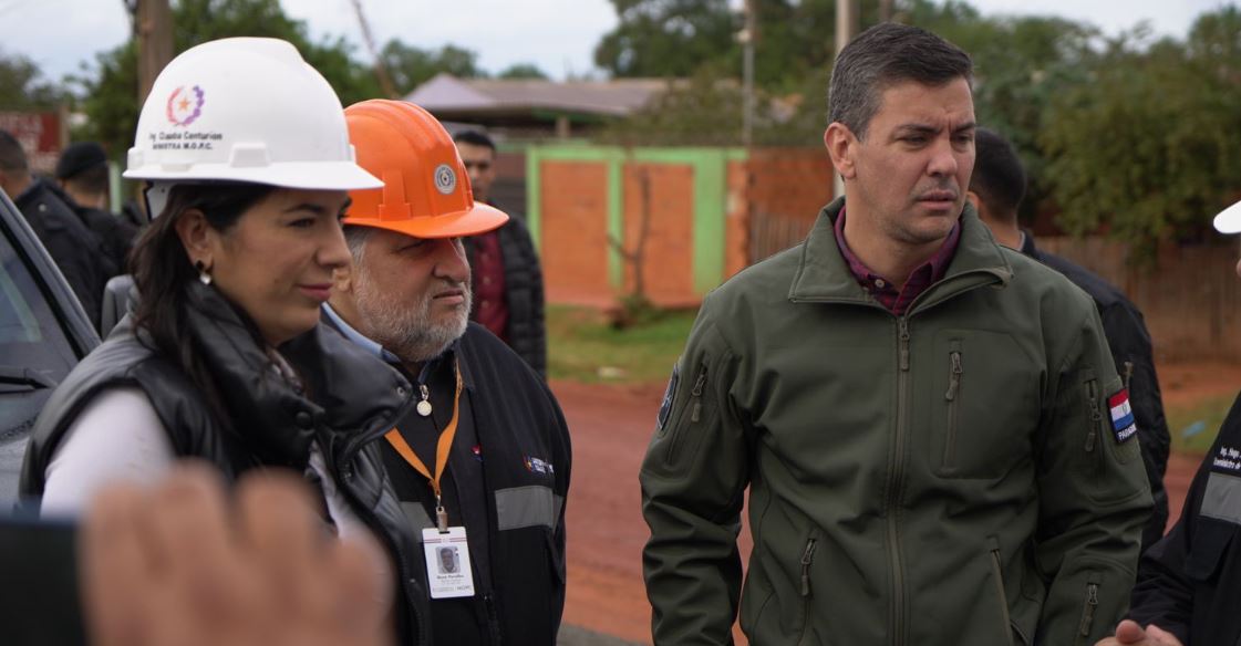 Santiago Peña en Concepción. Foto: Presidencia.