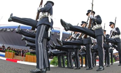 Desfile policial por festejo del Día de la Independencia. Foto: Gentileza.