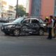 Accidente en el centro de Asunción. Foto: El Nacional.