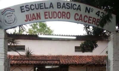 Escuela Juan Eudoro Cáceres. Foto: Facebook.