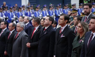 Raúl Latorre junto a Silvio Ovelar en acto oficial. Foto: Gentileza.