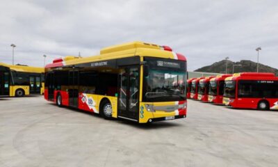 Buses eléctricos del Grupo Ruiz de España. Foto: Gentileza.