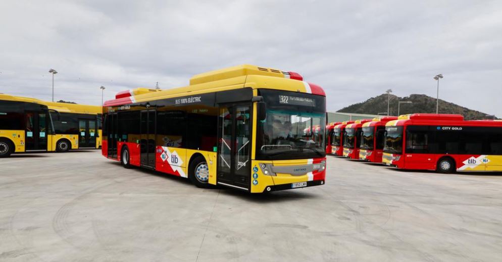 Buses eléctricos del Grupo Ruiz de España. Foto: Gentileza.