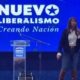 Celeste Amarilla en el lanzamiento del movimiento Nuevo Liberalismo. Foto: Captura Ñandutí.