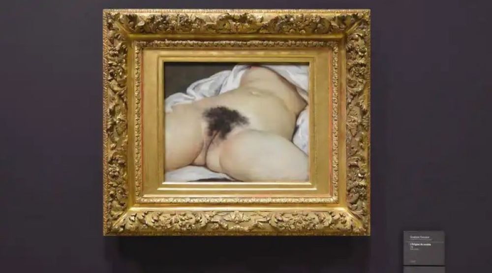 "El origen del mundo", obra de Gustave Courbet de 1866. Tomada de Wikimedia Commons