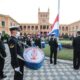 Izamiento de la Bandera Paraguaya en el Día de la Independencia. Foto: Archivo.