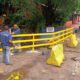 Instalación de vallado en la zona del arroyo de Luque. Foto: El Poder.