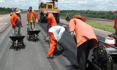 Obras viales. Foto: MOPC