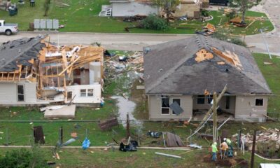 Un amplio rastro de destrucción dejó un tornado este domingo en Texas, Oklahoma y Arkansas. Foto: DW.