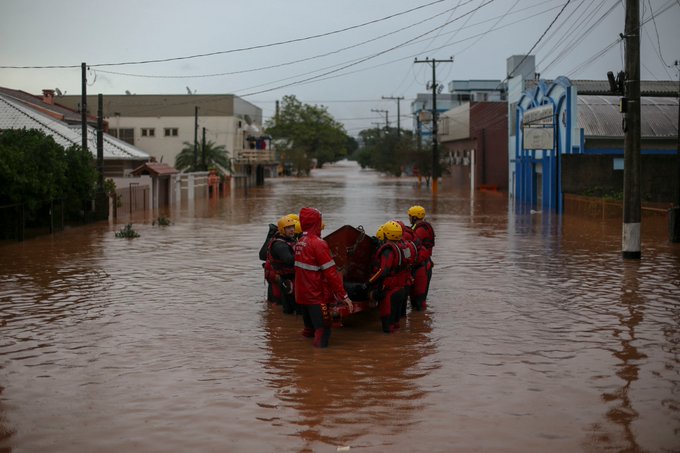 Inundación en Río Grande del Sur. Foto:CNN