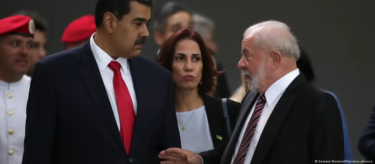 Nicolás Maduro (izq.) y Lula da Silva, durante un encuentro en Braslia. (Imagen de archivo: 29.05.2023)Imagen: Gustavo Moreno/AP/picture alliance/ DW