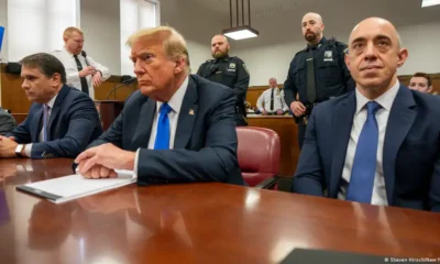 Donald Trump durante el juicio. Foto: DW/Archivo.