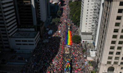 Marcha LGTBQ+ en San Pablo, Brasil. Imagen: Andre Penner/AP/dpa/picture alliance/DW