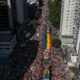 Marcha LGTBQ+ en San Pablo, Brasil. Imagen: Andre Penner/AP/dpa/picture alliance/DW