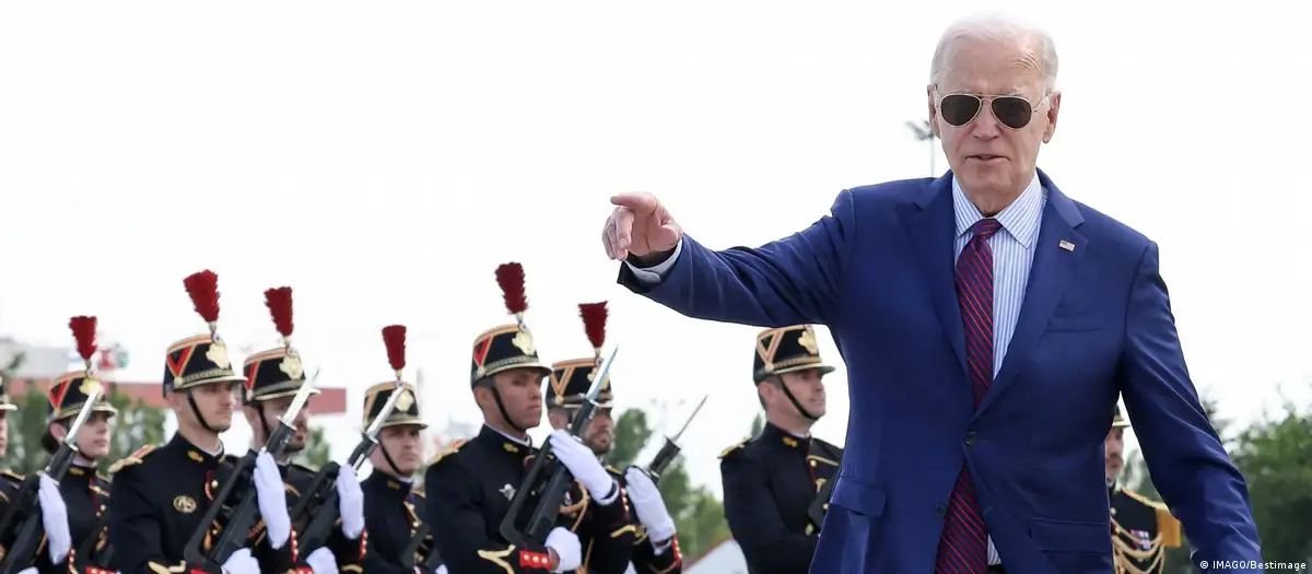 Biden, a su llegada a París para participar en los actos conmemorativos por el 80 aniversario del Desembarco de Normandía.Imagen: IMAGO/Bestimage