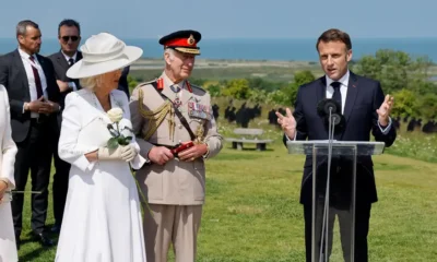 Emotiva conmemoración del octogésimo aniversario del desembarco de Normandía.Imagen: Ludovic Marin/REUTERS