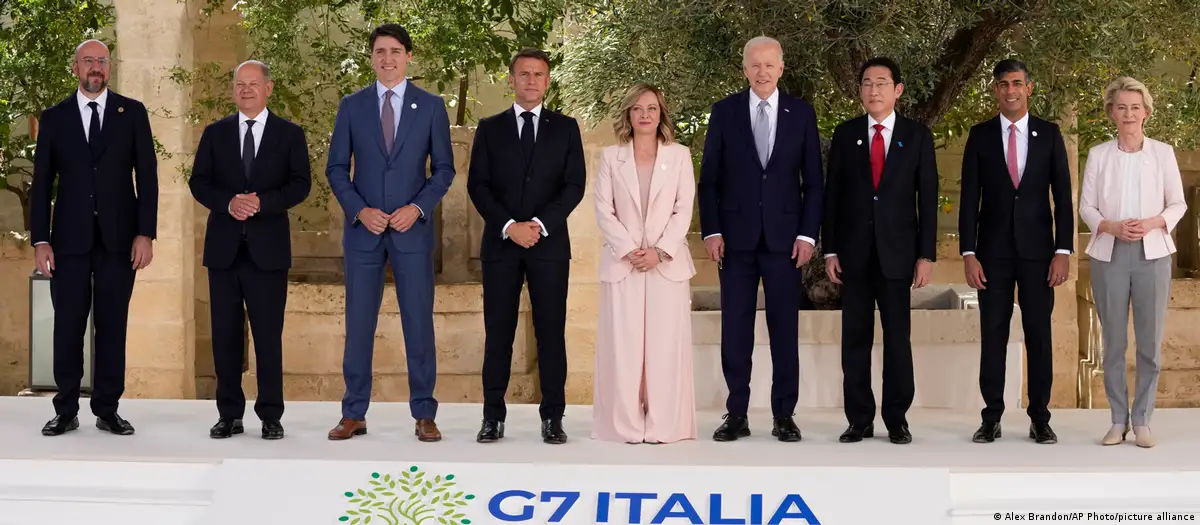 La "foto de familia" del G7, en Italia. Imagen: Alex Brandon/AP Photo/picture alliance