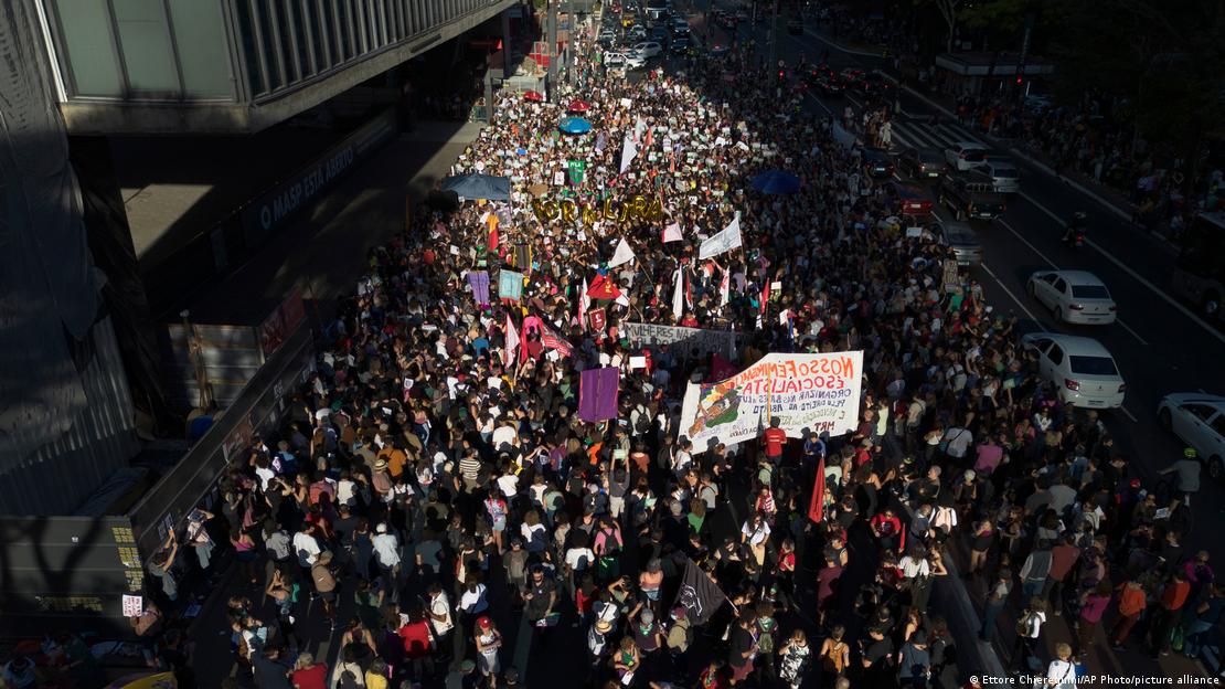 Protesta contra el aborto en el Brasil. Imagen: Ettore Chiereguini/AP Photo/picture alliance