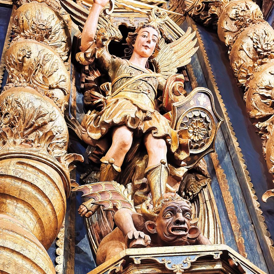 Altar del Templo San Buenaventura de Yaguarón (detalle). Cortesía