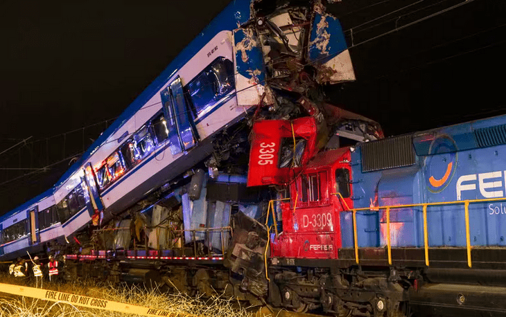 Choque de trenes en Chile. Foto: Infobae,