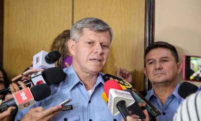 Comisario principal Carlos Benítez, comandante de la Policía Nacional. Foto: Radio 1.000.