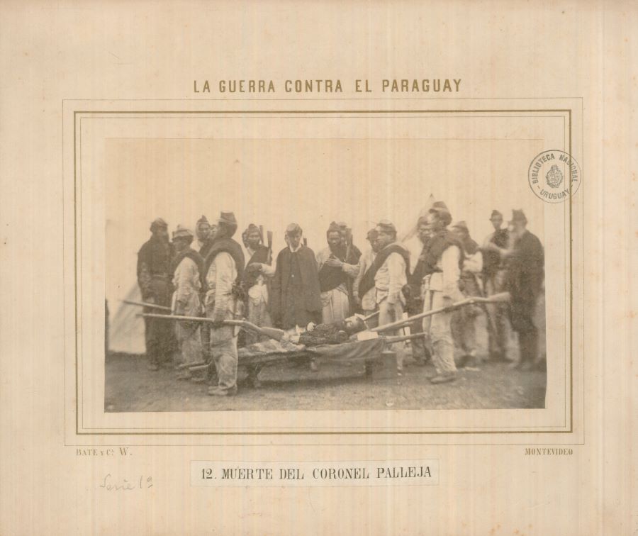 Muerte del coronel Palleja. Tuyutí, 18 de julio de 1866. Fotógrafo: Javier López Bate & Cía.Biblioteca Nacional Uruguay