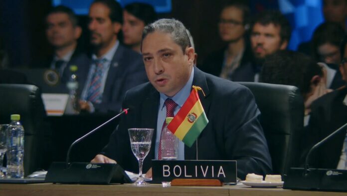 Delegado de Bolivia ante la OEA, Héctor Arce. Foto: Agencia IP.