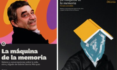 Las dos ediciones de "La máquina de la memoria", de Orlando Oliveros