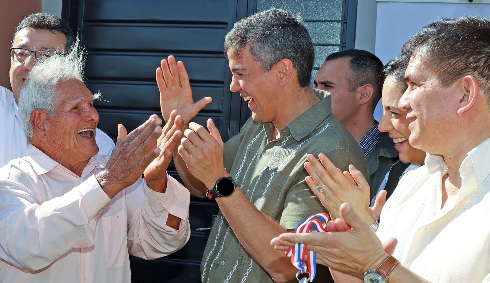 Santiago Peña en San Pedro. Foto: Gentileza.