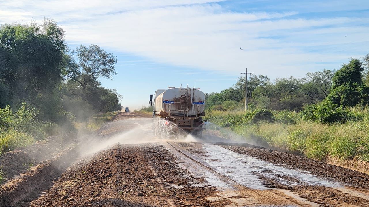 Obras del tercer tramo de la Bioceánica. Foto: MOPC.