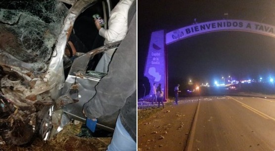 El accidente durante la noche del lunes. Foto: Cuartopoderpy